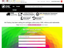 Tablet Screenshot of inkfactory.com